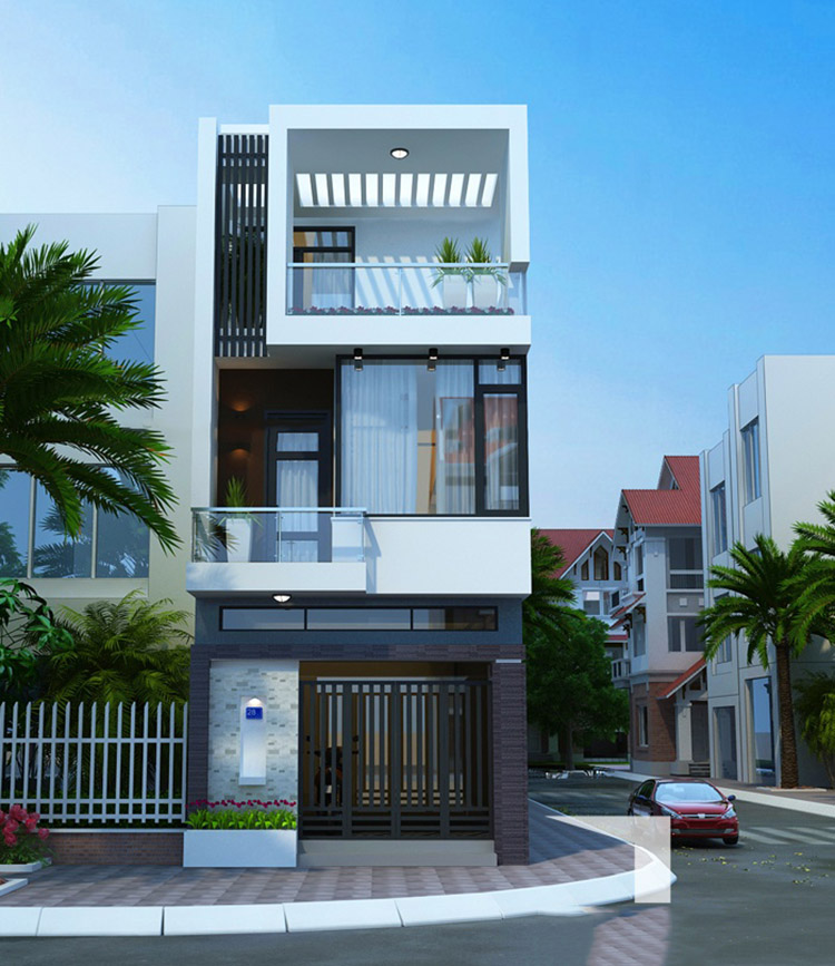 mẫu nhà đẹp 3 tầng