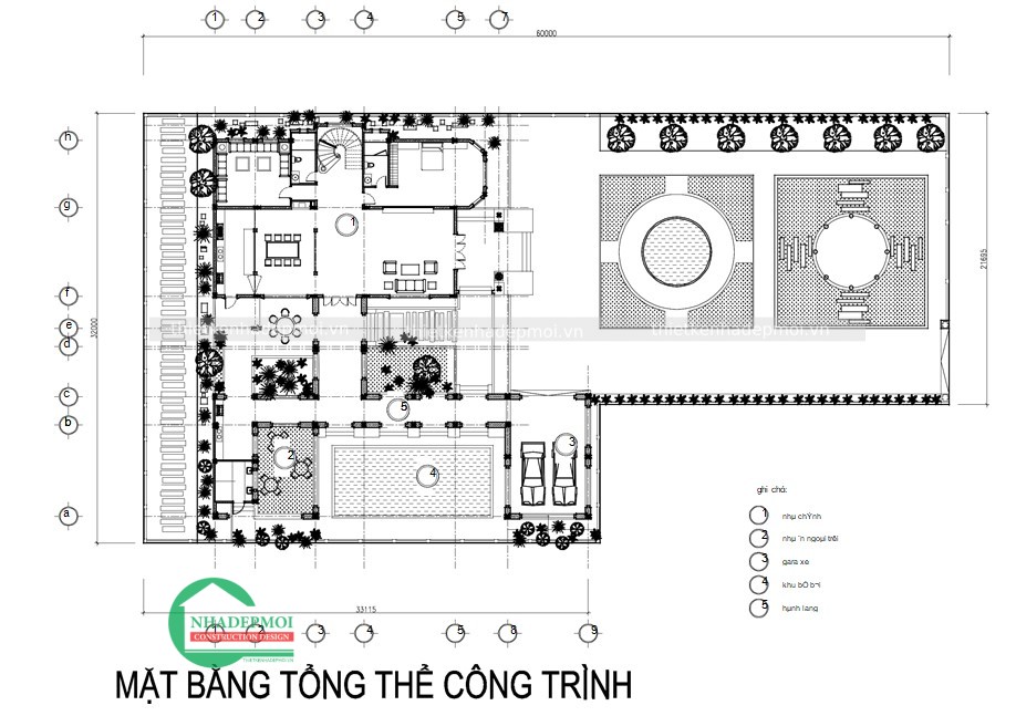 Thiết kế biệt thự sân vườn 3 tầng hiện đại, sang trọng