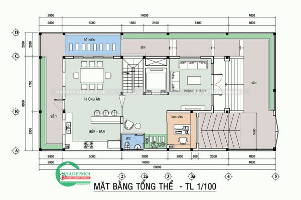 Mặt bằng tầng 1