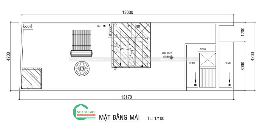 Mẫu nhà phố hiện đại 3 tầng đơn giản, ấn tượng