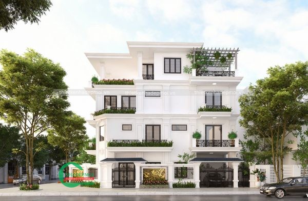 mẫu biệt thự tân cổ điển 3 tầng đẹp