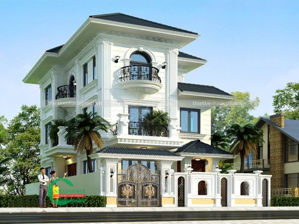 mẫu biệt thự tân cổ điển 12x15m