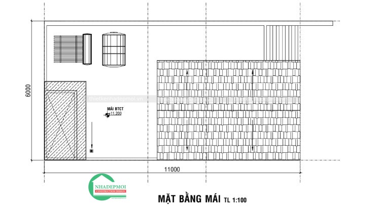Thiết kế nhà phố 1 trệt 2 lầu theo phong cách đương đại