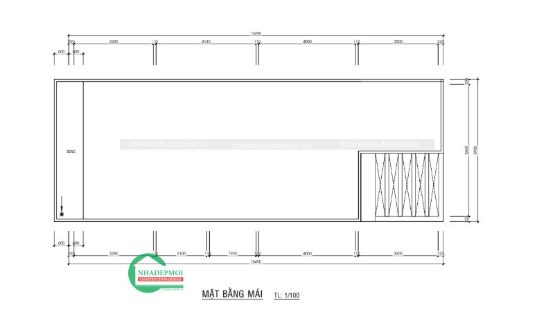 Thiết kế nhà phố 1 trệt 2 lầu phong cách hiện đại