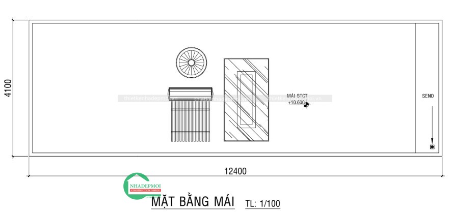 mặt bằng mái