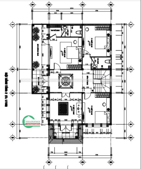 Thiết kế biệt thự 2 tầng phong cách hiện đại