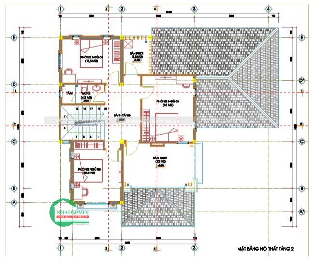 Thiết kế biệt thự 2 tầng