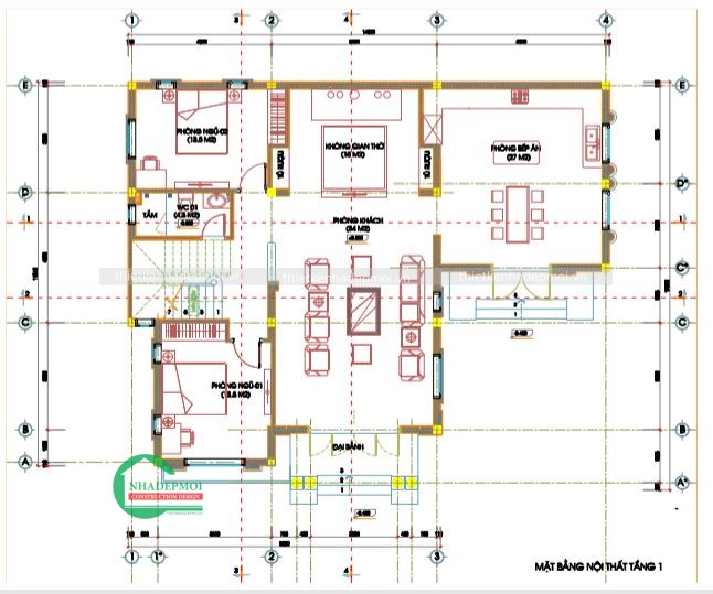 Thiết kế biệt thự 2 tầng