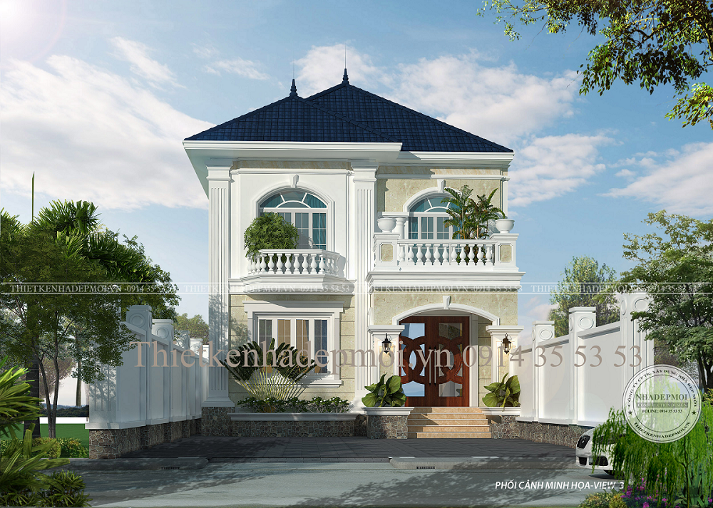 biệt thự mini 2 tầng