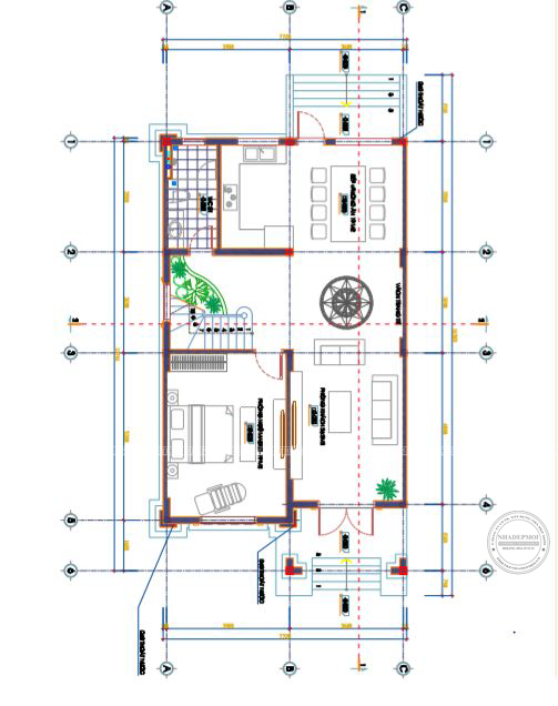 Thiết kế biệt thự mini 2 tầng