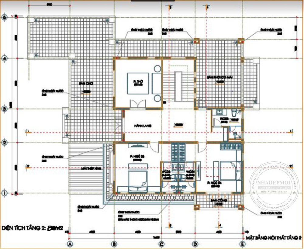 Thiết kế biệt thự sân vườn 2 tầng&nbsp;