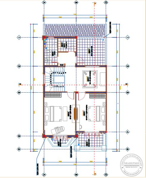 Thiết kế biệt thự mini 2 tầng