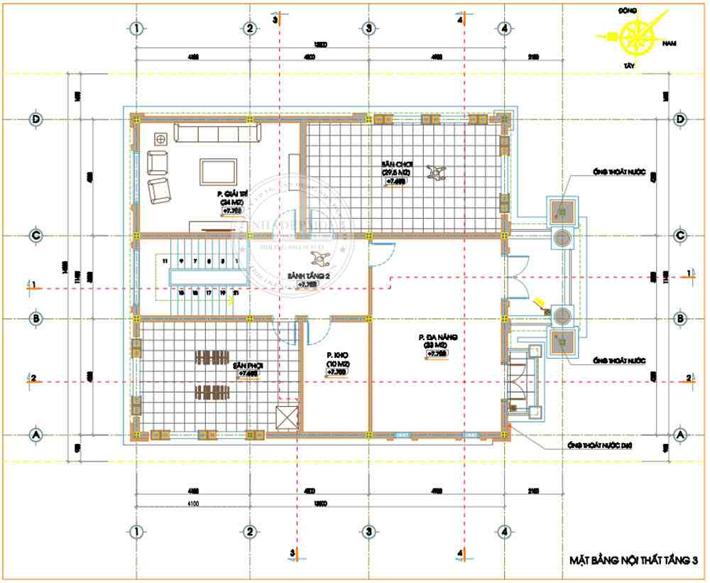 Mặt bằng tầng 3