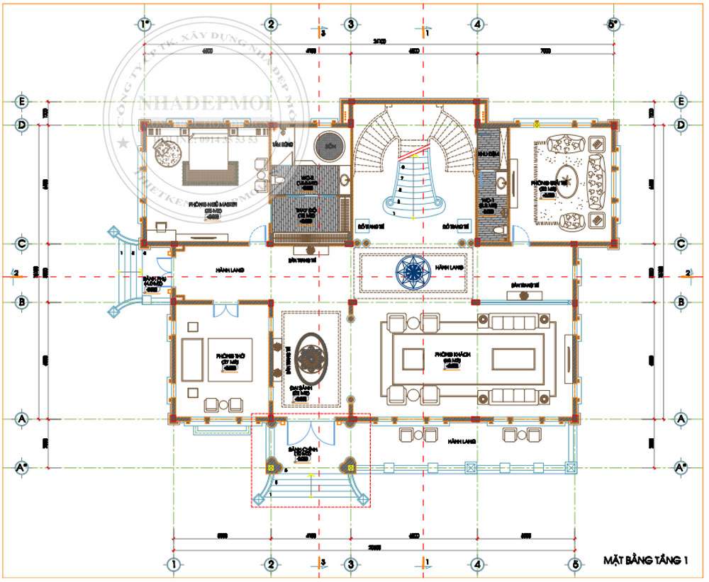 Mặt bằng tầng 2