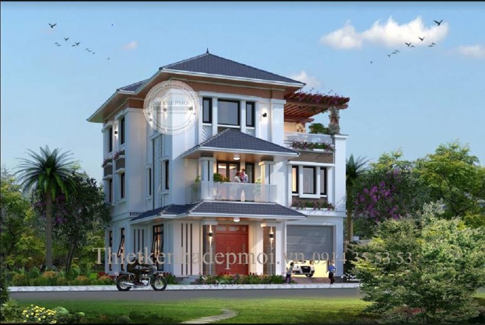 Mẫu thiết kế biệt thự hiện đại phong cách nhật sang trọng