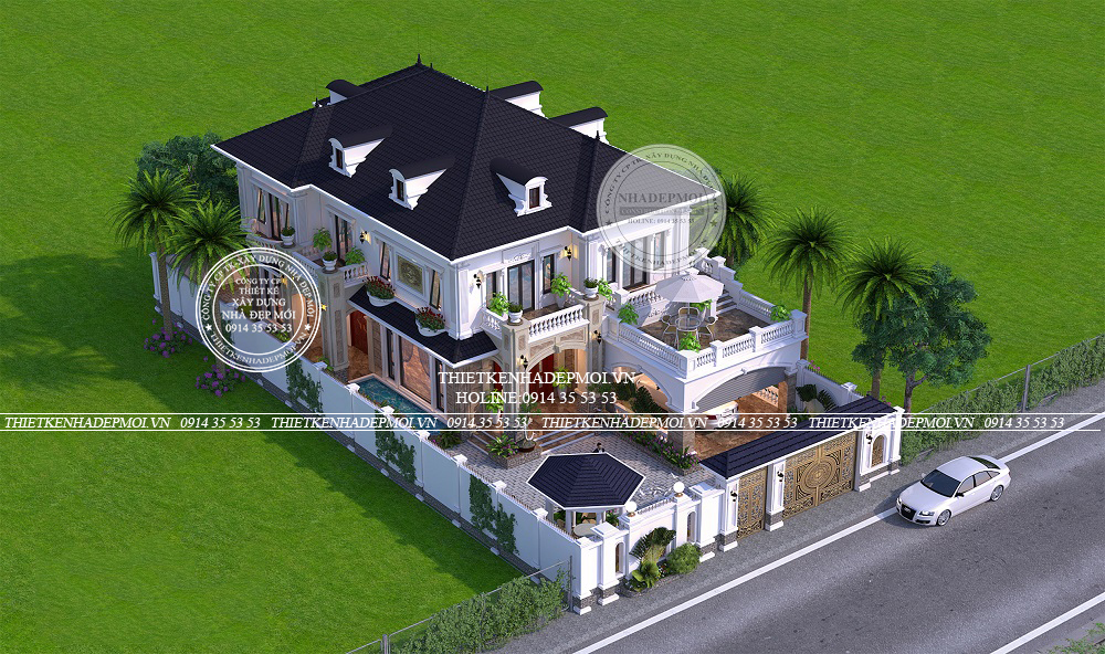 Mẫu biệt thự 2 tầng 2