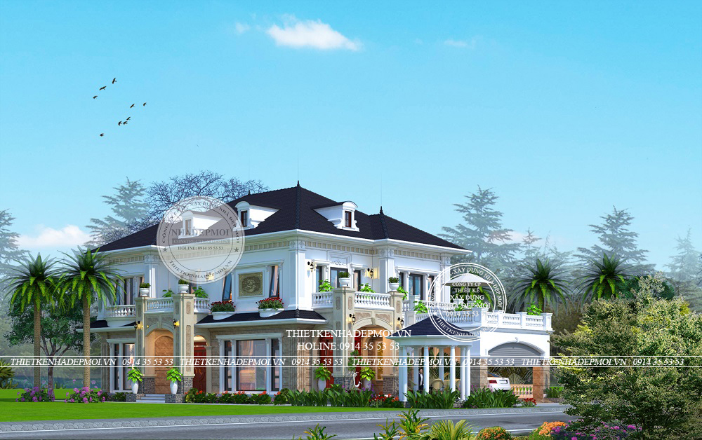 Mẫu biệt thự 2 tầng 1