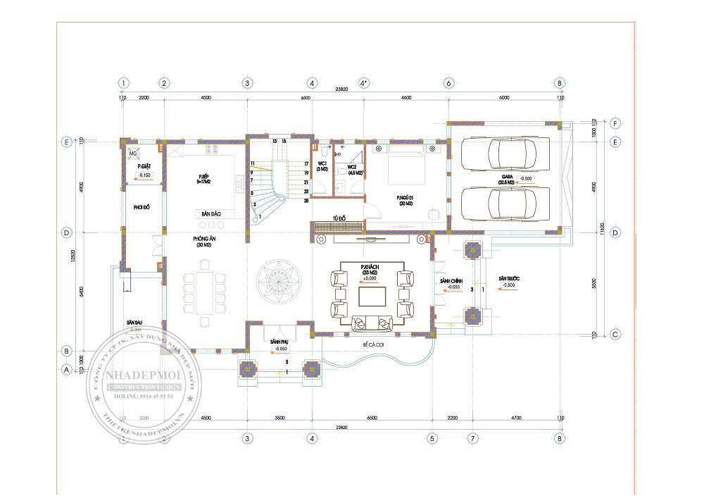 Mẫu biệt thự 2 tầng 4