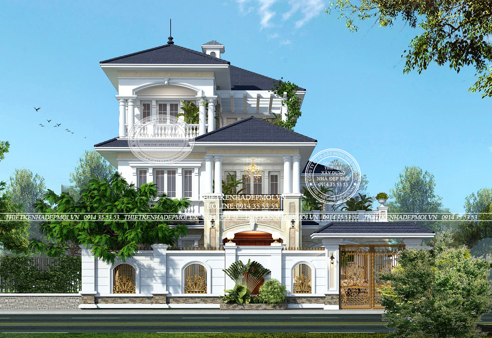 biệt thự mái thái đẹp