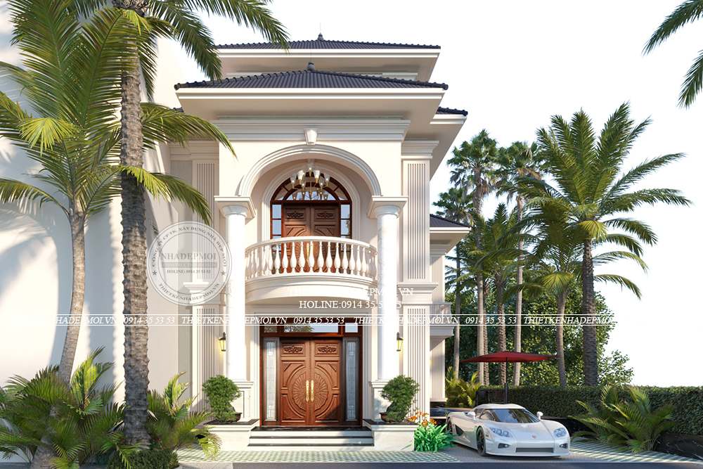 mẫu biệt thự hiện đại 2 tầng