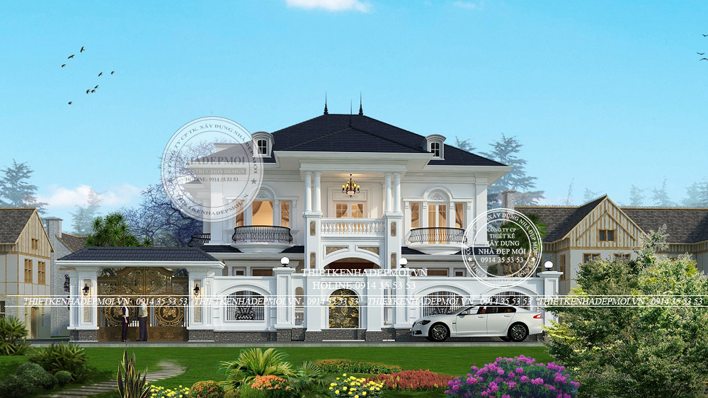 biệt thự sân vườn hiện đại