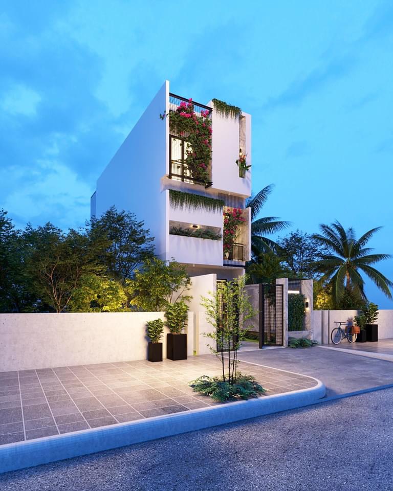 Mẫu nhà phố 3 tầng hiện đại đẹp của anh lộc ở bình tân