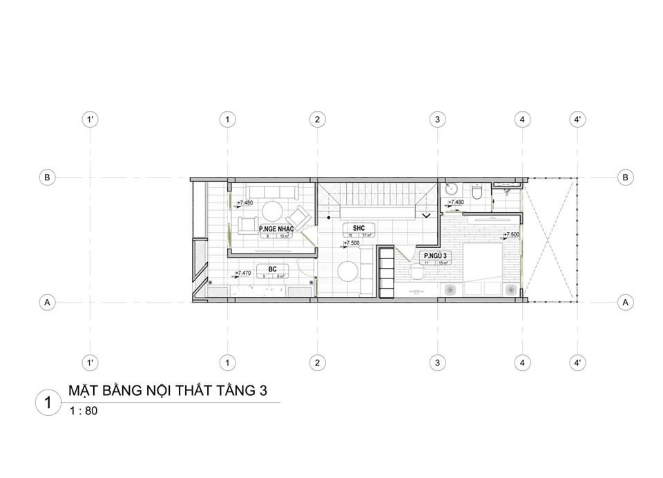 Mẫu nhà phố 3 tầng hiện đại đẹp của anh lộc ở bình tân