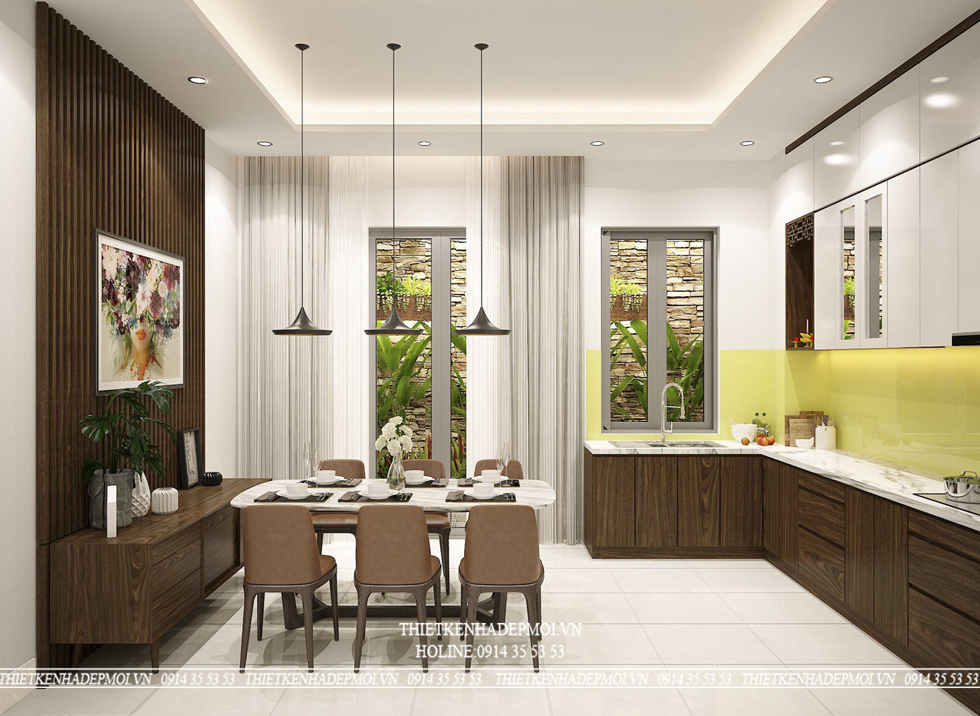 Mẫu nhà phố 1 trệt 2 lầu đẹp nhà anh khanh ở quận 2, tphcm