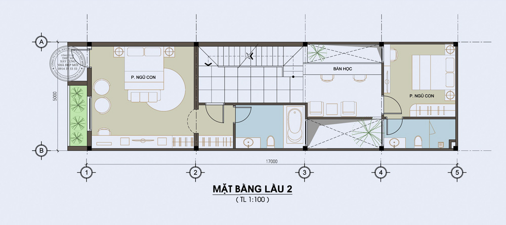 Mẫu nhà 1 trệt 2 lầu sân thượng gia đình anh nhân ở dĩ an bình dương