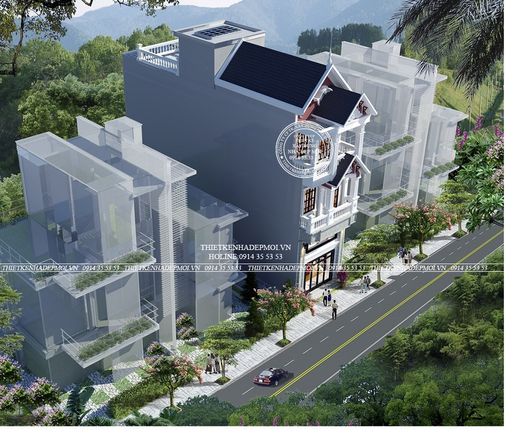 Thiết kế nhà phố tân cổ điển anh bảo vũng tàu