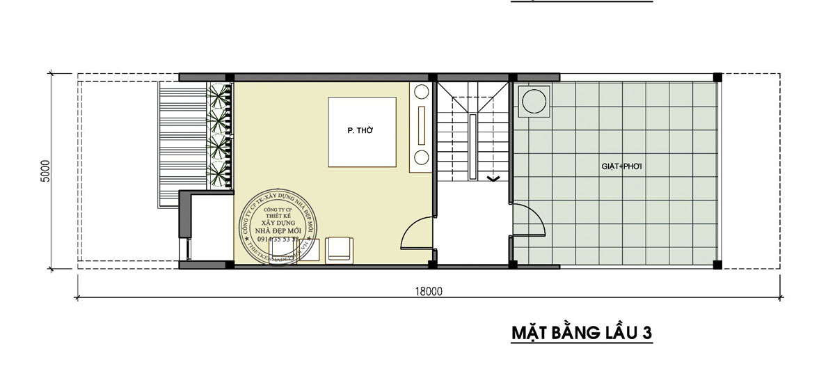 Mẫu nhà 3 tầng đẹp 