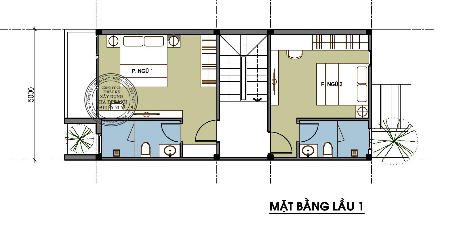 Thiết nhà nhà đẹp 1 trêt 2 lầu sân thượng