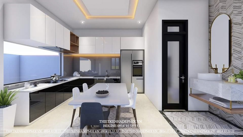 Mẫu nhà phố 1 trệt 2 lầu 1 sân thượng-1