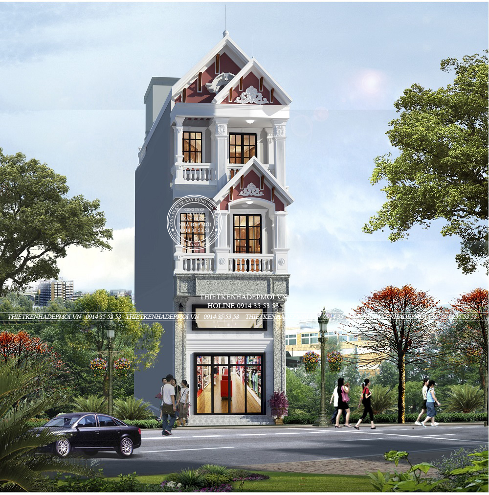 Thiết kế nhà phố tân cổ điển anh bảo vũng tàu