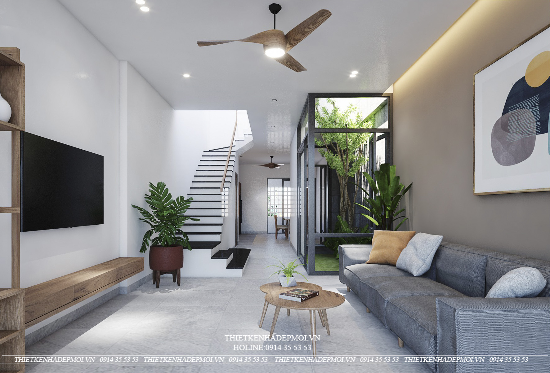 Mẫu nhà phố 3 tầng