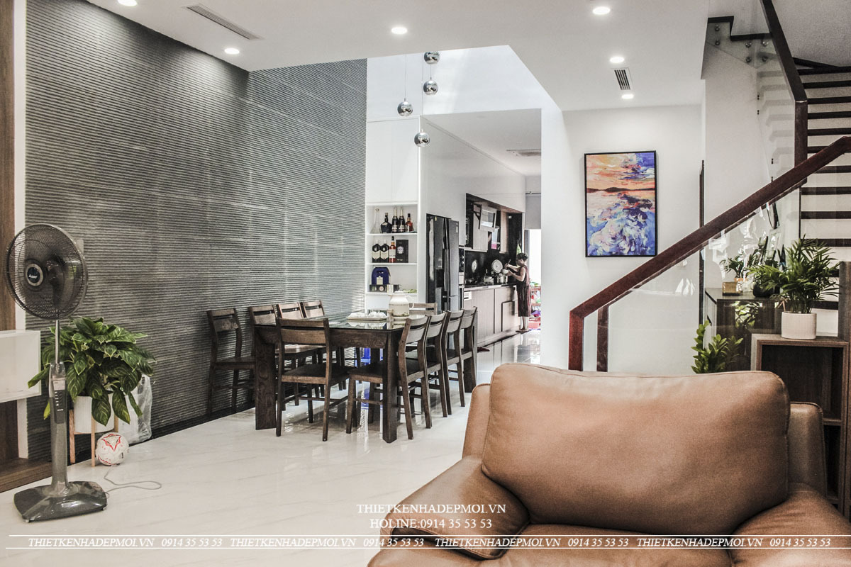 Hình ảnh thực tế nhà phố 3 tầng khách hàng