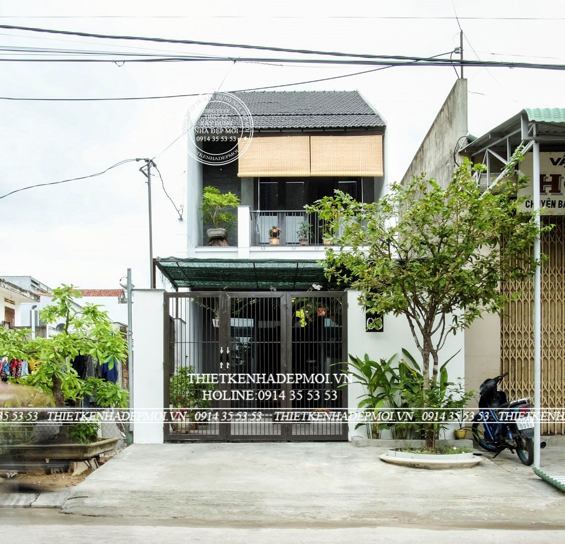 Hình ảnh thực tế nhà phố 2 tầng đẹp