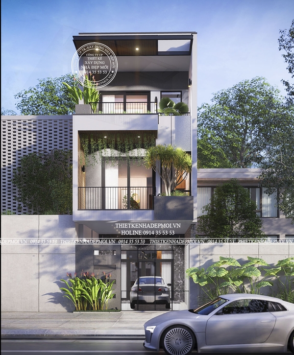 Mẫu thiết kế nhà 1 trệt 2 lầu