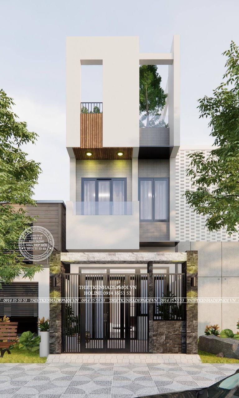 mẫu nhà phố hiện đại đẹp