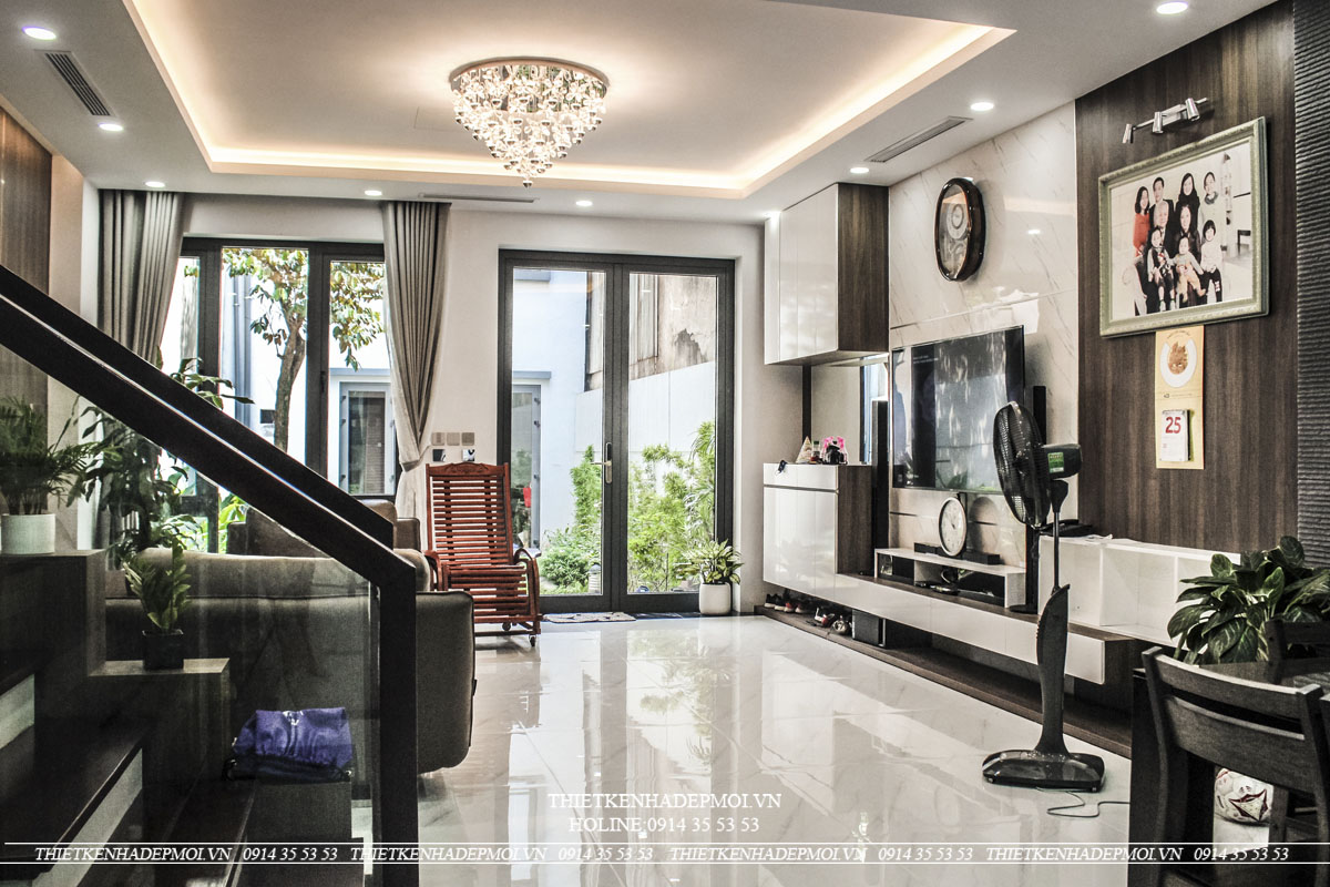 Hình ảnh thực tế nhà phố 3 tầng khách hàng