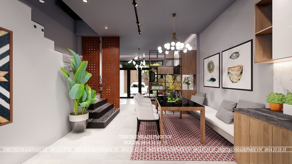 Mẫu thiết kế nhà 1 trệt 2 lầu 3