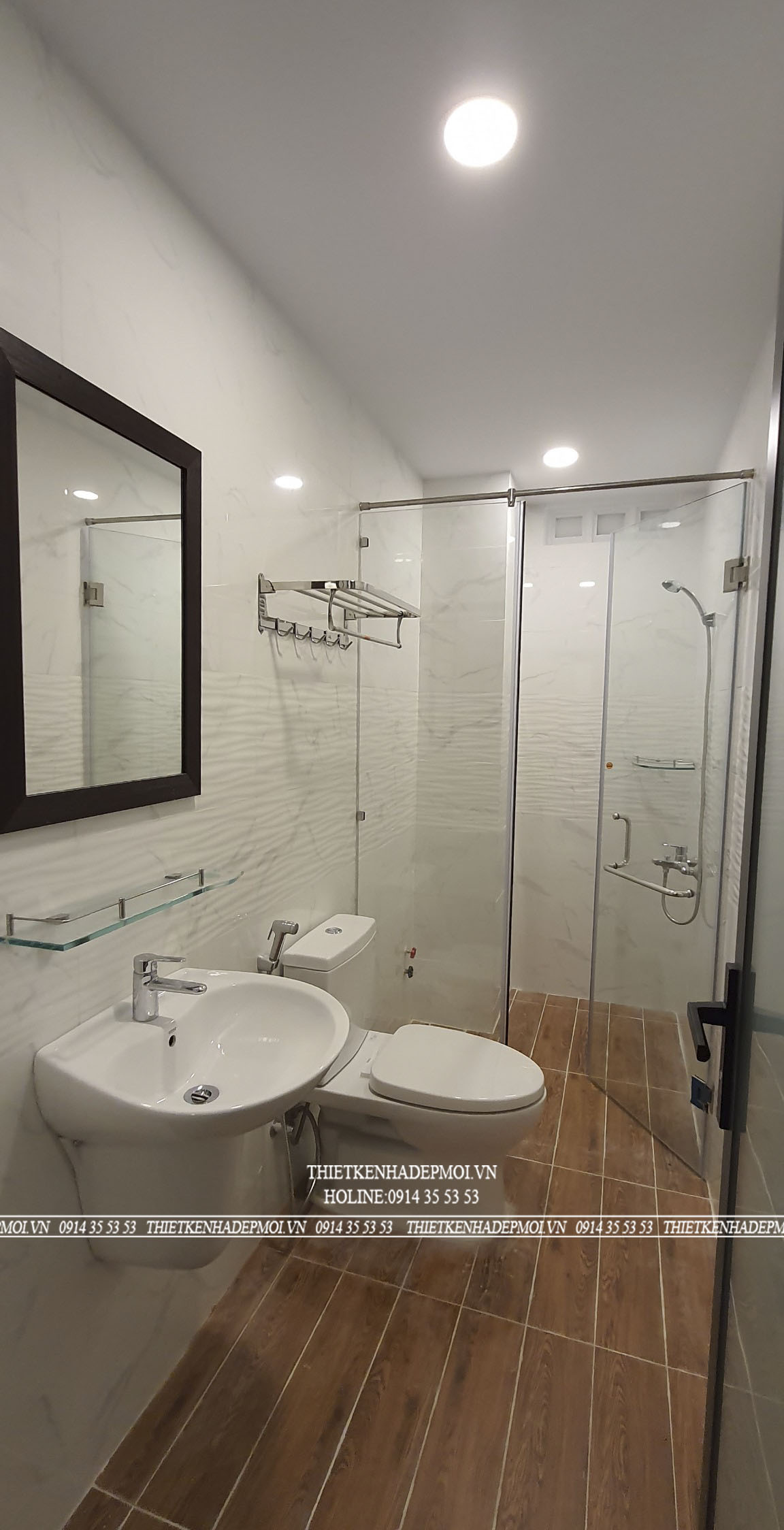 Thiết kế nhà 1 trệt 2 lầu sân thượng nhà anh vũ ở quận 12