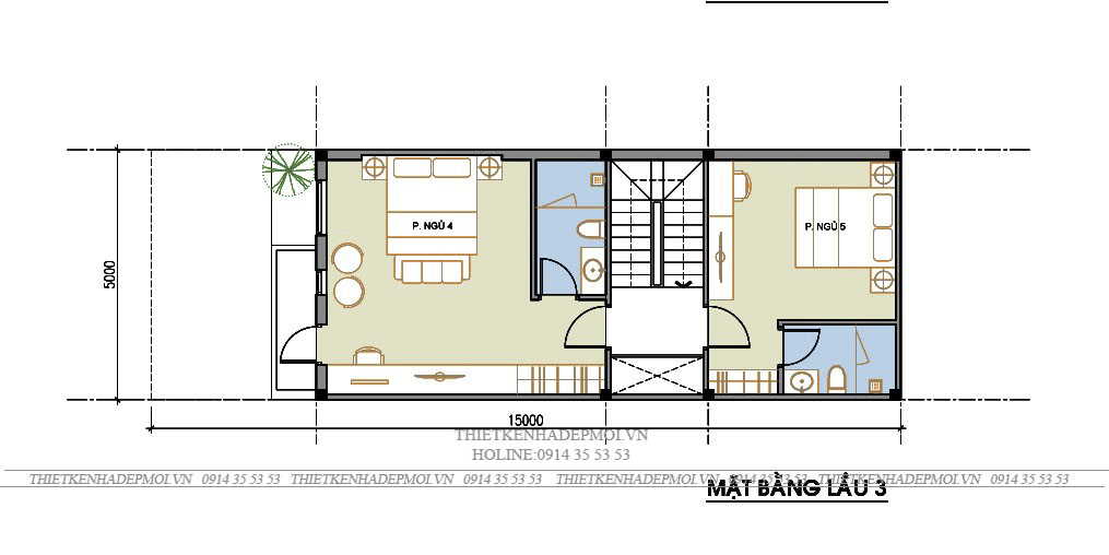 Mẫu nhà hiện đại 5 tầng khang trang, đẳng cấp trong từng chi tiết