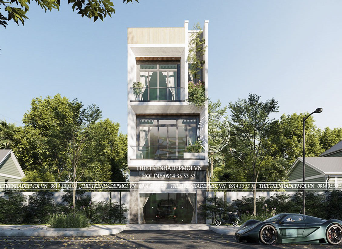 Nhà phố hiện đại 1 trệt 2 lầu