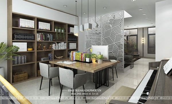 thiết kế nhà 1 trệt 2 lầu sân thượng 11