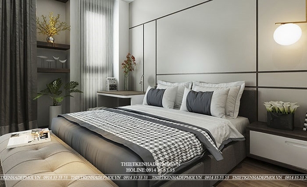thiết kế nhà 1 trệt 2 lầu sân thượng 10
