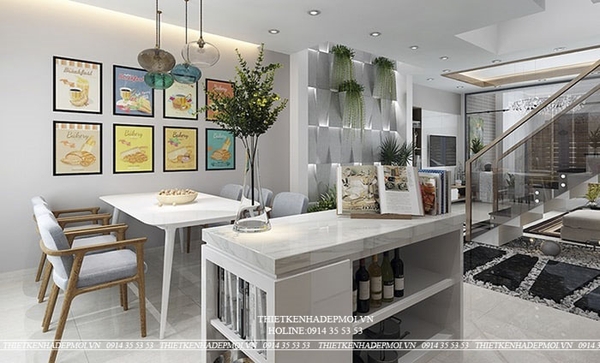 thiết kế nhà 1 trệt 2 lầu sân thượng 6