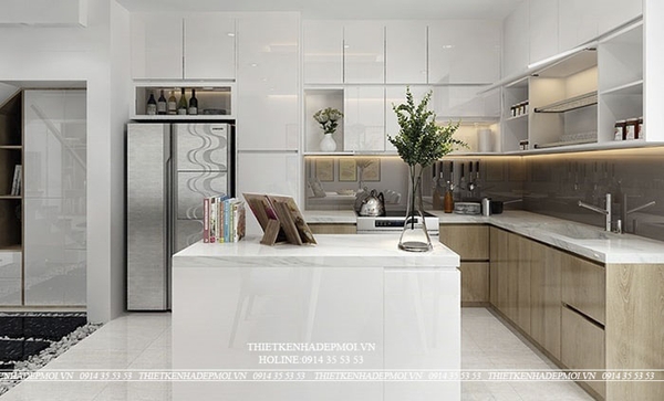 thiết kế nhà 1 trệt 2 lầu sân thượng 5
