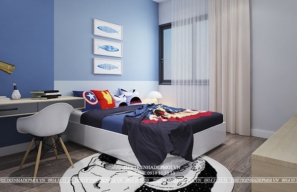 thiết kế nhà 1 trệt 2 lầu sân thượng 16