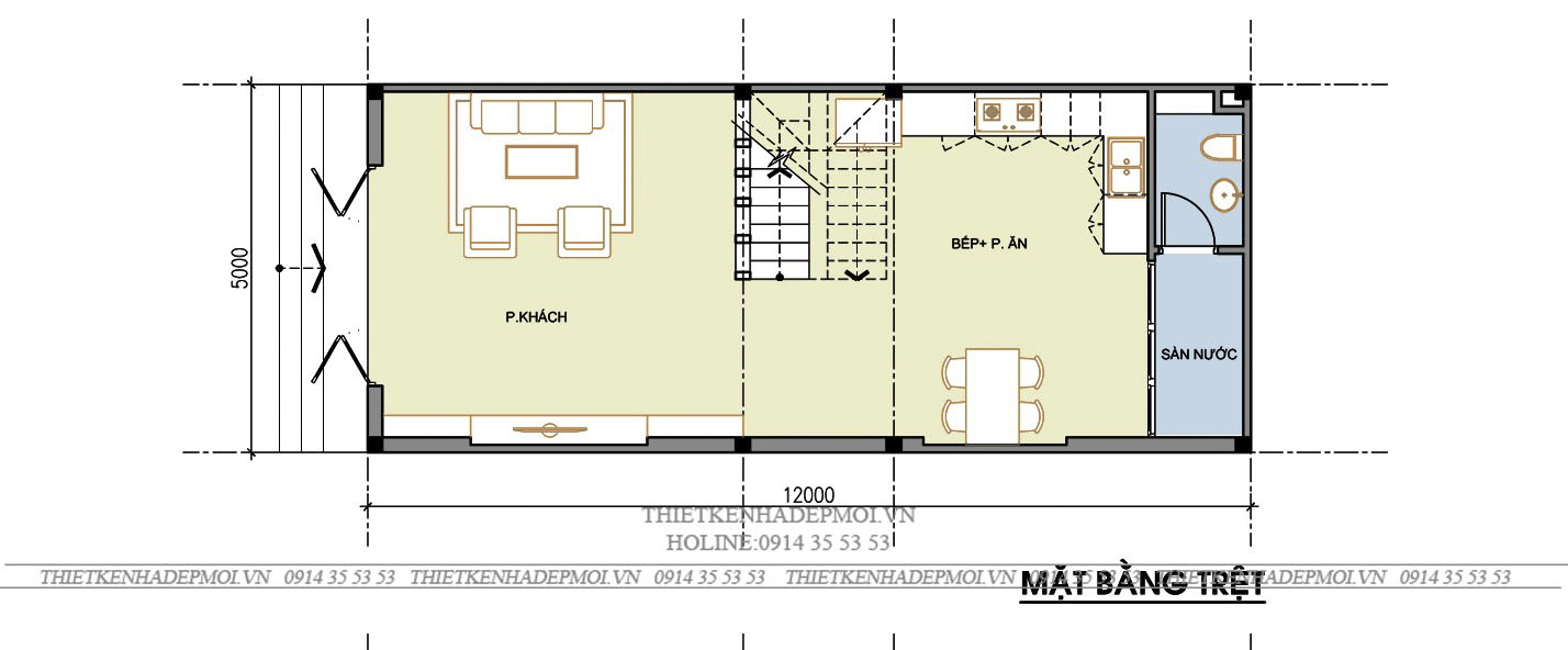 Mẫu nhà phố hiện đại 1 trệt 2 lầu sân thượng anh chính ở tân phú